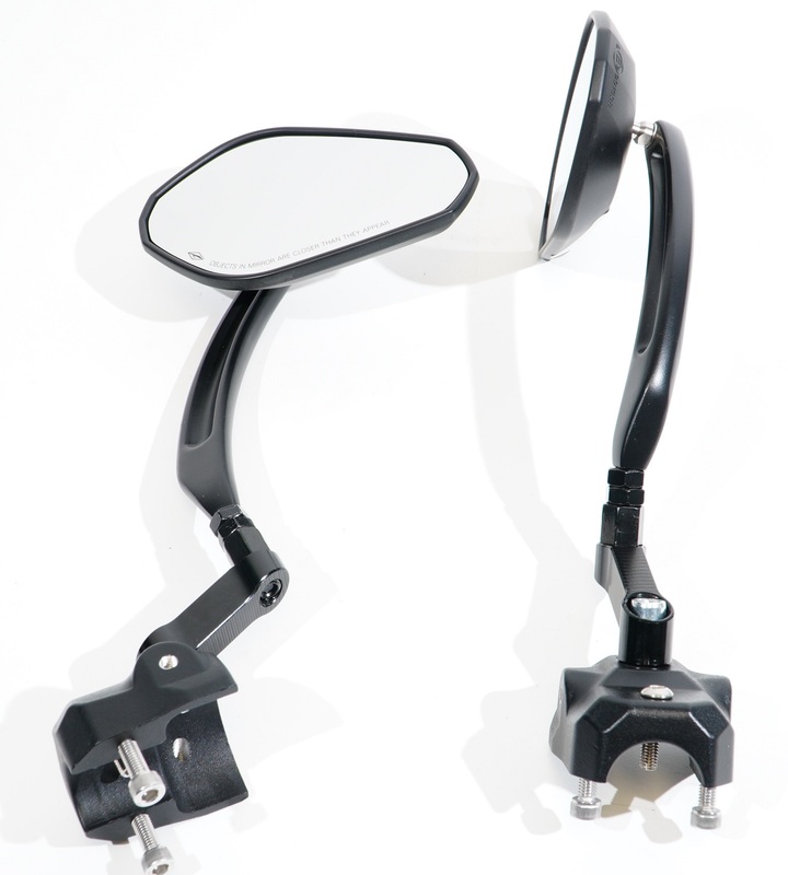 Can-Am F3 & 2020-2023 RT Adjustable Mirror Kit Billet Aluminum Black SF3RT-MKIT3